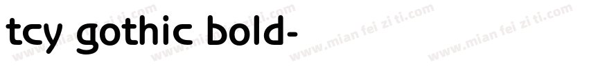 tcy gothic bold字体转换